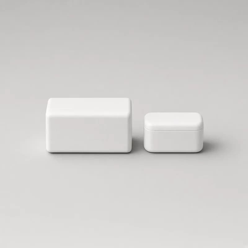 Reference photo of a two-piece door and window contact sensor