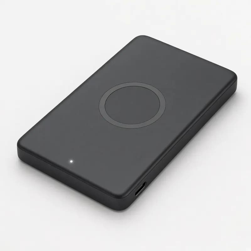 Reference photo of a compact magnetic wireless power bank