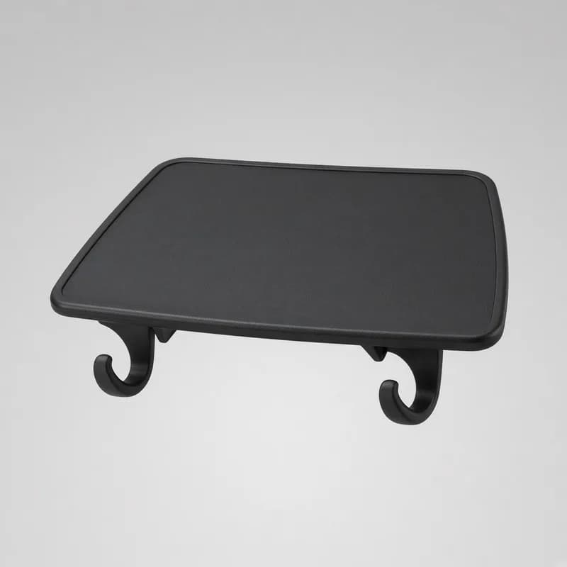 Reference photo of a steering wheel tray made to hook over a wheel