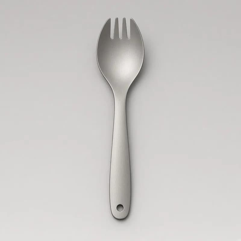 Reference photo of a long-handle titanium spork
