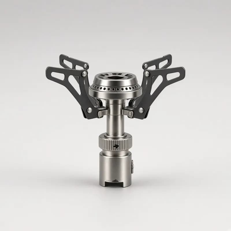 Reference photo of a compact screw-on camping stove